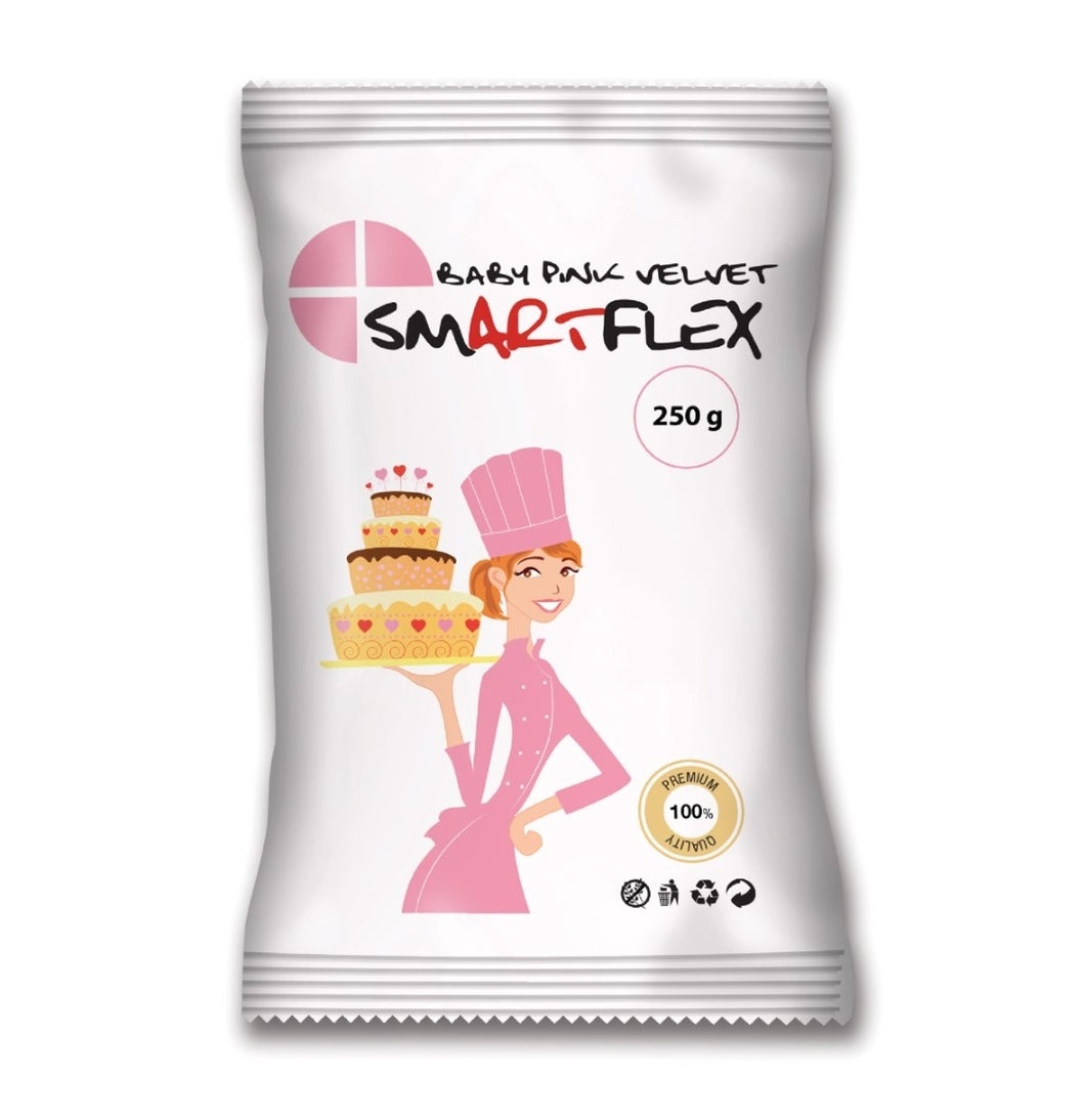 SmartFlex Velvet Sugarpaste Baby Pink 250g