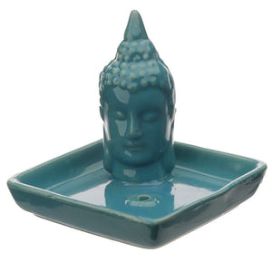Burner for incense cones or sticks - Buddha (several colors, random)