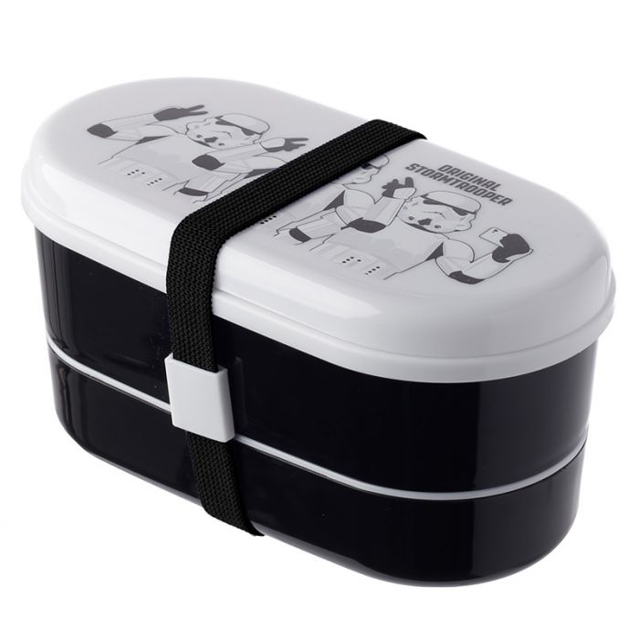 Compartmentalized Bento Lunch Box with Fork & Spoon - The Original Stormtrooper