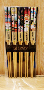 Lot 5 Pairs of Lucky Cat Chopsticks A2-19 - Tokyo Design Studio