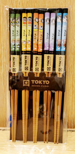 Set of 5 Pairs of Comic Chopsticks - Tokyo Design Studio