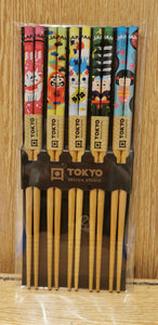 Set of 5 Pairs of Kawaï Chopsticks - Tokyo Design Studio