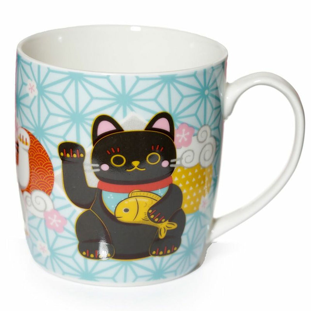 Porcelain mug - Maneki neko/ lucky cat