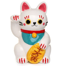 Load image into Gallery viewer, Maneki Neko White Cat Money Box - Lucky Cat
