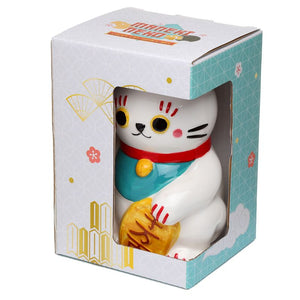 Maneki Neko White Cat Money Box - Lucky Cat