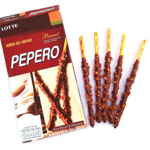 PEPERO WITH CHOCOLATE AND PEANUTS 37G