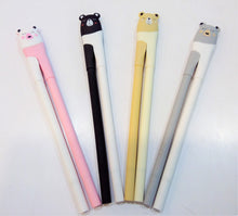 Load image into Gallery viewer, SET OF 2 CUTE BEAR PENS WITH BLACK INK
