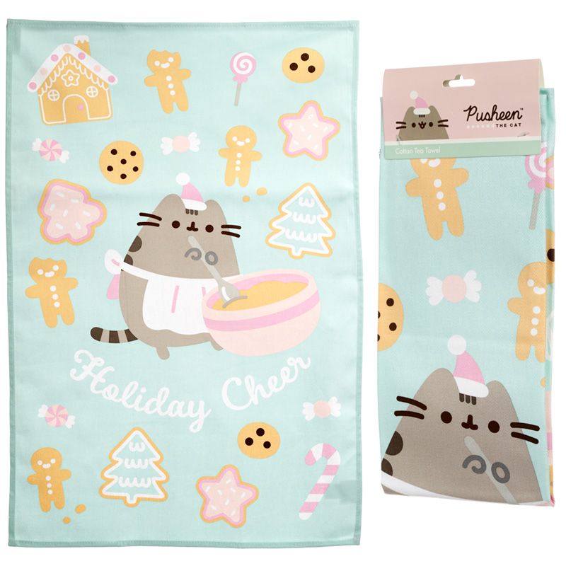 Pusheen the Cat Kitchen Towel - Christmas Vacation