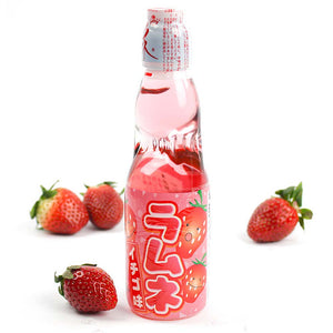 Ramune Japanese Lemonade - Strawberry 200ML