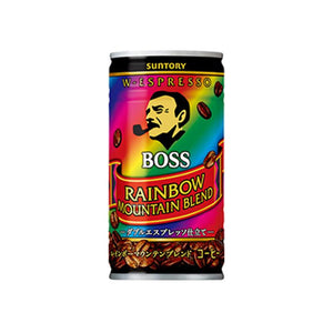 Canette BOSS RAINBOW MOUNTAIN COFFEE - café et lait 185G (SUNTORY)