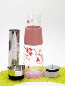 Glass Carafe with Sakura Pattern Tea Infuser