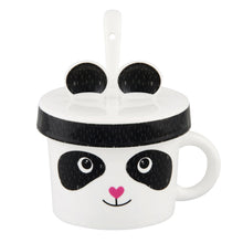 Load image into Gallery viewer, PANDA MUG WITH LID AND SPOON
