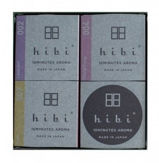 Box of Japanese incense sticks x3 scents - Lavender, Ylang Yland and Yuzu (HIBI)