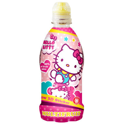 Hello Kitty drink with 3D stickers (including limited edition) - Multifruits