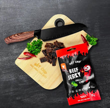 Load image into Gallery viewer, Boeuf séché HÔT CHIP Beef Jerky - chili &amp; lime 25G
