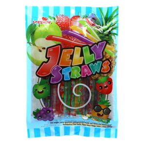 JELLY STRAWS Gelées en pailles - assortiments saveur fruits 300G (SPESHOW)