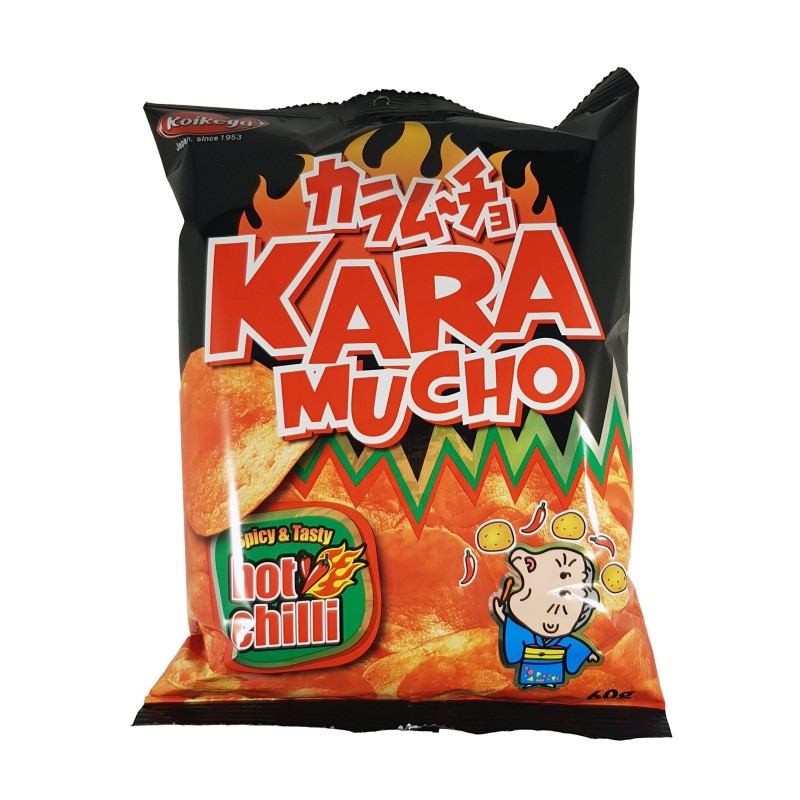 Japanese spicy KARAMUCHO crisps - hot chili 60G (KOIKEYA)