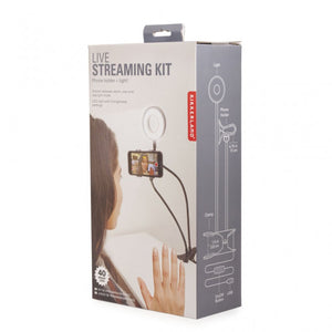 Live Streaming Kit (Clip-on Phone Holder + LED Light)