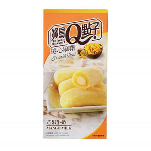 Mochi roll x5 - Mango and milk 150G (TAIWAN DESSERT Q)