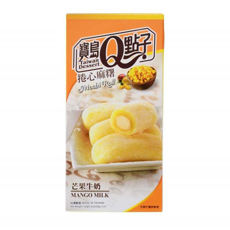 Mochi roll x5 - Mango and milk 150G (TAIWAN DESSERT Q)