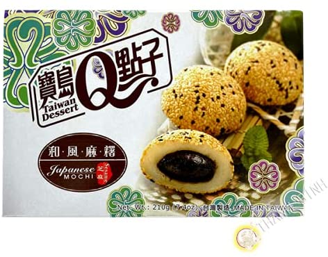 Mochi - Sésame 6pcs - 210G (TAIWAN DESSERT Q)