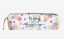 Load image into Gallery viewer, Transparent pencil case - Today I choose Hapiness (LEGAMI)
