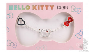 Head bracelet, red bow, Hello Kitty heart