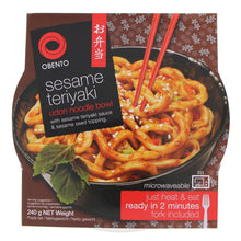 Load image into Gallery viewer, Instant udon noodles in a bowl - sesame teriyaki (OBENTO) 240 G
