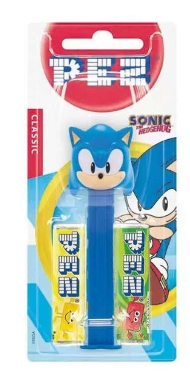 Bonbons PEZ Sonic avec recharge aux fruits - 8,5G, 3 designs disponibles (aléatoire)