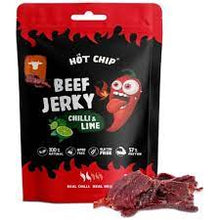 Load image into Gallery viewer, Boeuf séché HÔT CHIP Beef Jerky - chili &amp; lime 25G
